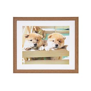 フジカラー 木製額縁_YM-9_4切_ブラウン ブラウン