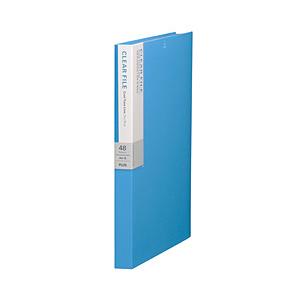 PLUS デジャヴカラーズ クリアファイル 48P スカイブルー 【864】
