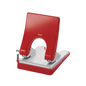 PLUS 2穴パンチ Mサイズ（紙箱入り） フォース1/2 レッド PU-830A-RD