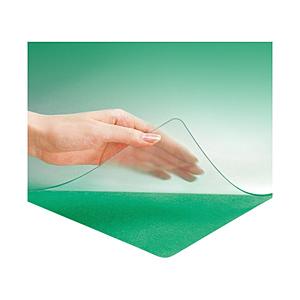 PLUS 斜カットデスクマット W緑DM146MW   DM-146MW