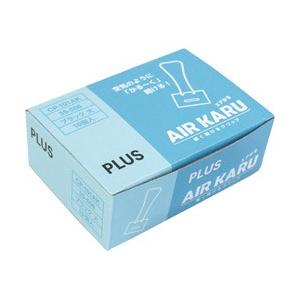 PLUS 軽く開けるクリップエアかる大BK10個