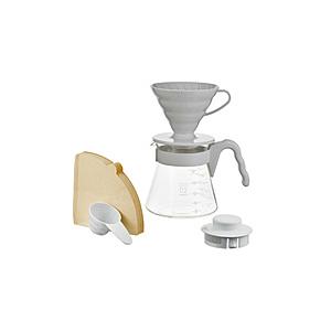 ハリオ V60コーヒーサーバー02セット  ペールグレー VCSD-02-PGR