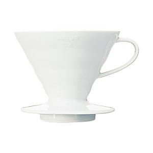 ハリオ V60透過ドリッパー02セラミック  ホワイト VDCR-02-W