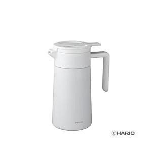 ハリオ セラミックコーティング　真空二重保温ポット  ホワイト CHP-600-W