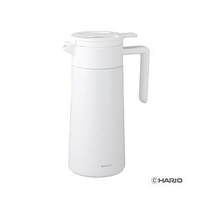 ハリオ セラミックコーティング　真空二重保温ポット  ホワイト CHP-800-W