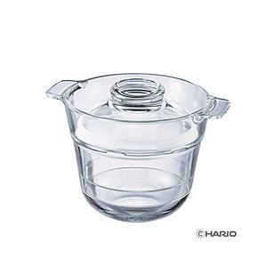 ハリオ 「中身が見える」耐熱ガラス製 電子レンジ用炊飯器   XRCPN-1