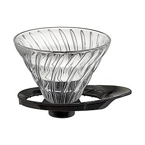 ハリオ V60 耐熱ガラス透過ドリッパー 02  ブラック VDGR-02-B