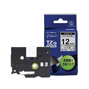 brother(ブラザー) ラベルライター用ラミネートテープ 3本パック（TZe-231Sｘ2本・T...