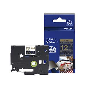 brother(ブラザー) ピータッチ（P-touch） リボンテープ（ダークブルーリボン／金文字／...
