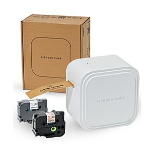 brother(ブラザー) ブラザー ラベルライター ピータッチ キューブ PT-P910BT (3...