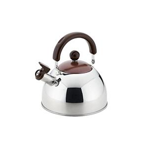 ヨシカワ 笛吹きケトル 2.5L IH ステンレス  ブラウン SJ2435