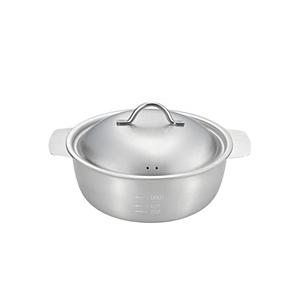 ヨシカワ 卓上鍋 18cm 目盛付き 美味彩菜  SJ3627