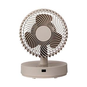 ユアサ 立体首振りDCサーキュレーター  ベージュ YSF-DCL1824FFR-C ［DCモーター...