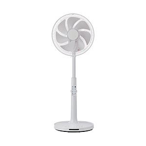 ユアサ 温度センサー搭載　3D首振り　30ｃｍ　ハイリビングDC扇風機  ホワイト YGT-DH34...