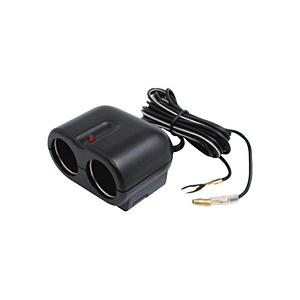 ヤック ZE-27 ダブルソケット ヒューズ電源ベース