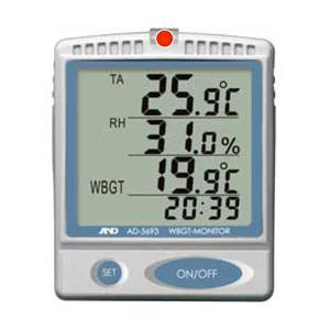 A＆D AD-5693　熱中症指数モニター　壁掛け・卓上型