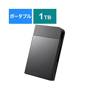 BUFFALO(バッファロー） HD-PZN1.0U3-B 外付けHDD MiniStation HD-PZNU3シリーズ ブラック [ポータブル型 /1TB] HDPZN1.0U3B [振込不可] [代引不可]