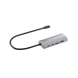 ［USB-C オス→メス HDMI / LAN / USB-A / USB-Cｘ2］ USB PD対...