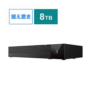 BUFFALO HD-SQS8U3-A 外付けHDD USB-A接続 テレビ レコーダー録画用 ブラック