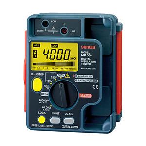 三和電気計器 デジタル絶縁抵抗計 500V／250V／125V MG500