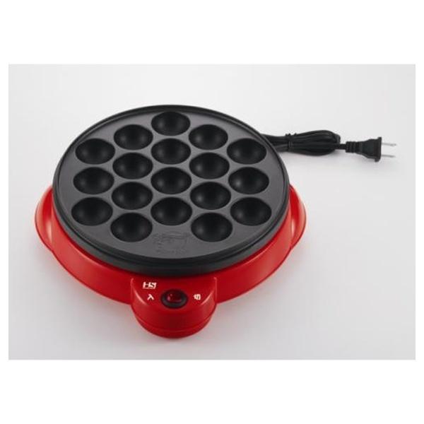 ホームスワン 電気たこ焼き器（18穴）　SNT-60 レッド