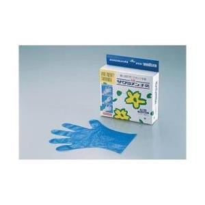 サクラメン サクラメンDXエンボス手袋(100枚入) L ブルー ＜STB9203＞ [振込不可]