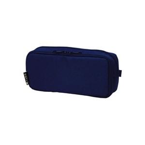 エムプラン [ペンケース]ペンケース ラウンドジップ ボックス ネイビー 106163-08