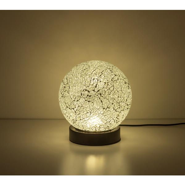 イシグロ モザイク LEDランプ ボール型 (無段階調光) ホワイト ※AC電源アダプター別売品  ...