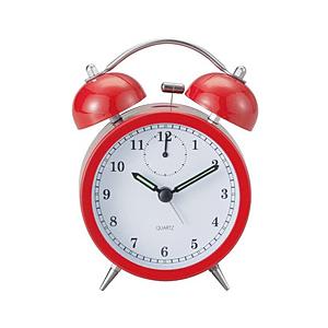 イシグロ ツインベルアラームクロック　レッド   31155 ［アナログ］