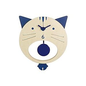 イシグロ 木製振リ子時計　ネコ   31221