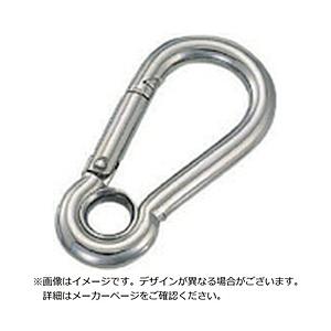 水本機械製作所 水本　ステンレス　スナップフックA型（リング付）　線径4mm長さ45mm   A-4