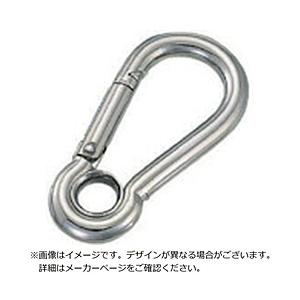 水本機械製作所 水本　ステンレス　スナップフックA型（リング付）　線径5mm長さ53mm   A-5