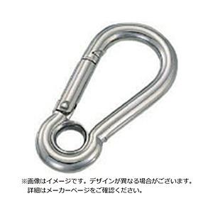 水本機械製作所 水本　ステンレス　スナップフックA型（リング付）　線径10mm長さ102mm   A...