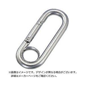 水本機械製作所 水本　ステンレス　プチカラビナ（リング付）　線径8mm長さ74mm   PL-8