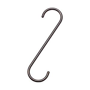 水本機械製作所 ファンシーSフックストレート（ブラウン）　全長200mm　A1037