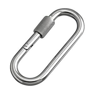 水本機械製作所 ステンレス プチカラビナ(環付) 線径6mm長さ65mm B2108