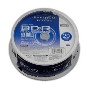 磁気研究所 HDVBR25RP20SP　HIDISC BD-R 1回録画 6倍速 25GB 20枚 スピンドルケース 【864】｜y-sofmap