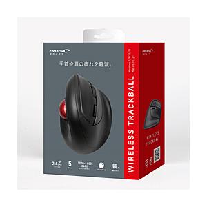 ハイディスク マウス トラックボール (Mac/Windows11対応) ブラック HDM-06TW...