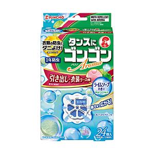 大日本除虫菊 ゴンゴンアロマ 引き出し用 ライムソープ 24個