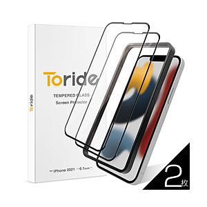 Toride ホコリが入らない iPhone14 iPhone13/13 Pro 用 ガラスフィルム...
