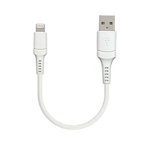 ラスタバナナ A to ライトニングケーブル 2.4A 10cm ホワイト R01CAAL2A02W...