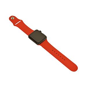 ラスタバナナ Apple Watch用 シリコンベルト スタンダード（42/44mm）  レッド RBLAW4401RD｜y-sofmap