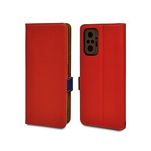 ラスタバナナ Redmi Note10 Pro 薄型手帳ケース サイドマグネット  レッド 6616...