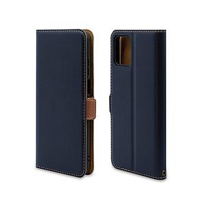 ラスタバナナ moto g32 薄型手帳ケース サイドマグネット  ネイビー×ブラウン 7416MO...