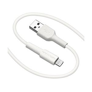 ラスタバナナ USB A to Lightning cable やわらか 1.5m  ホワイト R1...