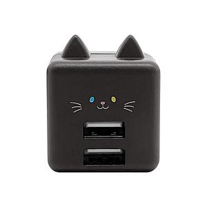 ラスタバナナ モバにゃー AC充電器 USB A×2ポート 2.4A  ごま RAC2A2A02GO...