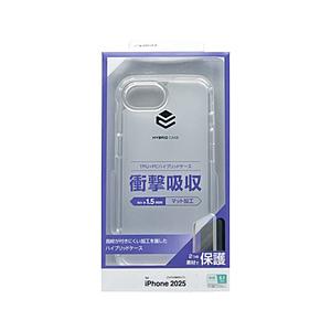 ラスタバナナ iPhone 17e/16e ハイブリッドケース TPU×PC  クリア×フロストホワ...