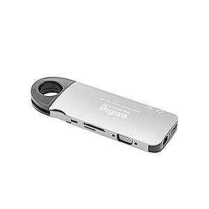 ［USB-C オス→メス カードスロットｘ2 / HDMI / VGA / LAN /φ3.5mm ...