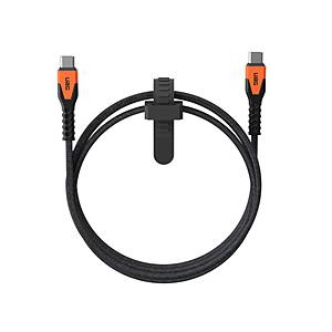 UAG USB-C ⇔ USB-Cケーブル [充電 /1.5m /PD60W]  ブラック/オレンジ...