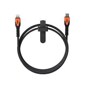 UAG KEVLAR CORE USB-C to ライトニング POWER ケーブル  ブラック/オ...